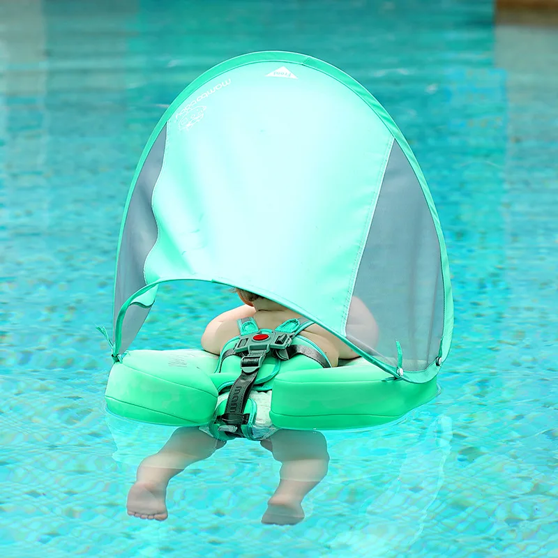 NEW Non Inflatable Baby Swim ring Float Chest Swimming Ring Children's swim ring with sunshade and Without Sunshade Water Toys