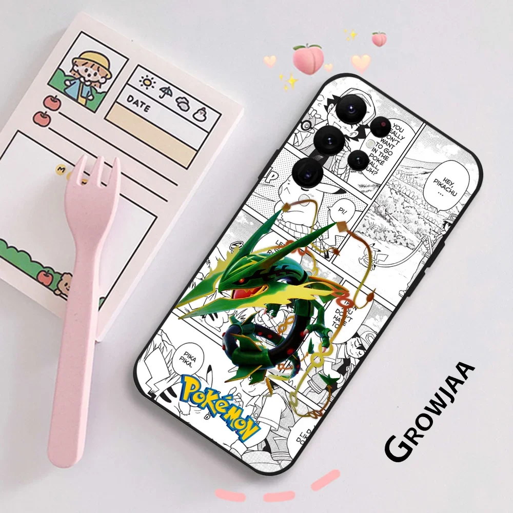 Etui na telefon Funny Cartoon Rayquaza do Samsung Galaxy S24 Ultra S22 S23 Ultra S21 S20 5G Protective Silicone TPU Funda