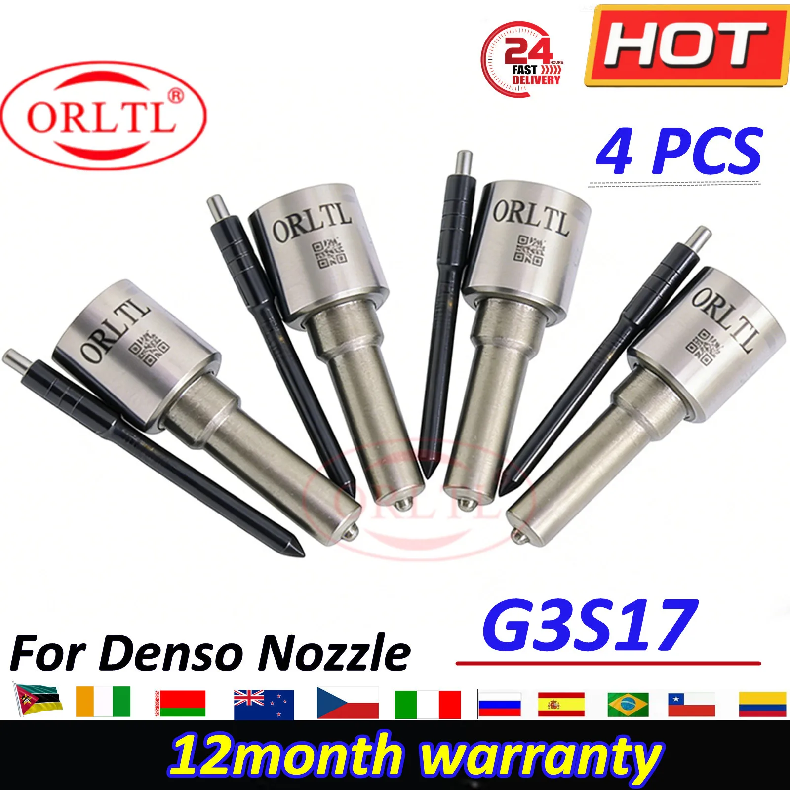 

4 PCS G3S17 Injector Nozzle 293400-0170 For 295050-0160 295050-0170 ISUZU 4JK1 4JJ18-98238313-0 8-98238318-0 8-98076995-2