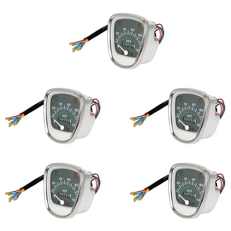 

5X Retro Speedometer Tachometer Odometer Instrument For Honda Passport Cub C50 C70 C90 C70MK3 Universal Gauges-A08Q