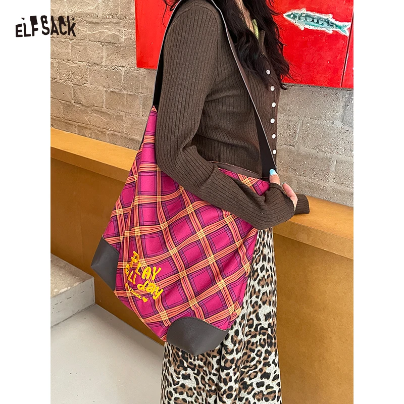 

ELFSACK 2025 Winter New Arrivals Y2K Barbie Crossbody Bag For Woman