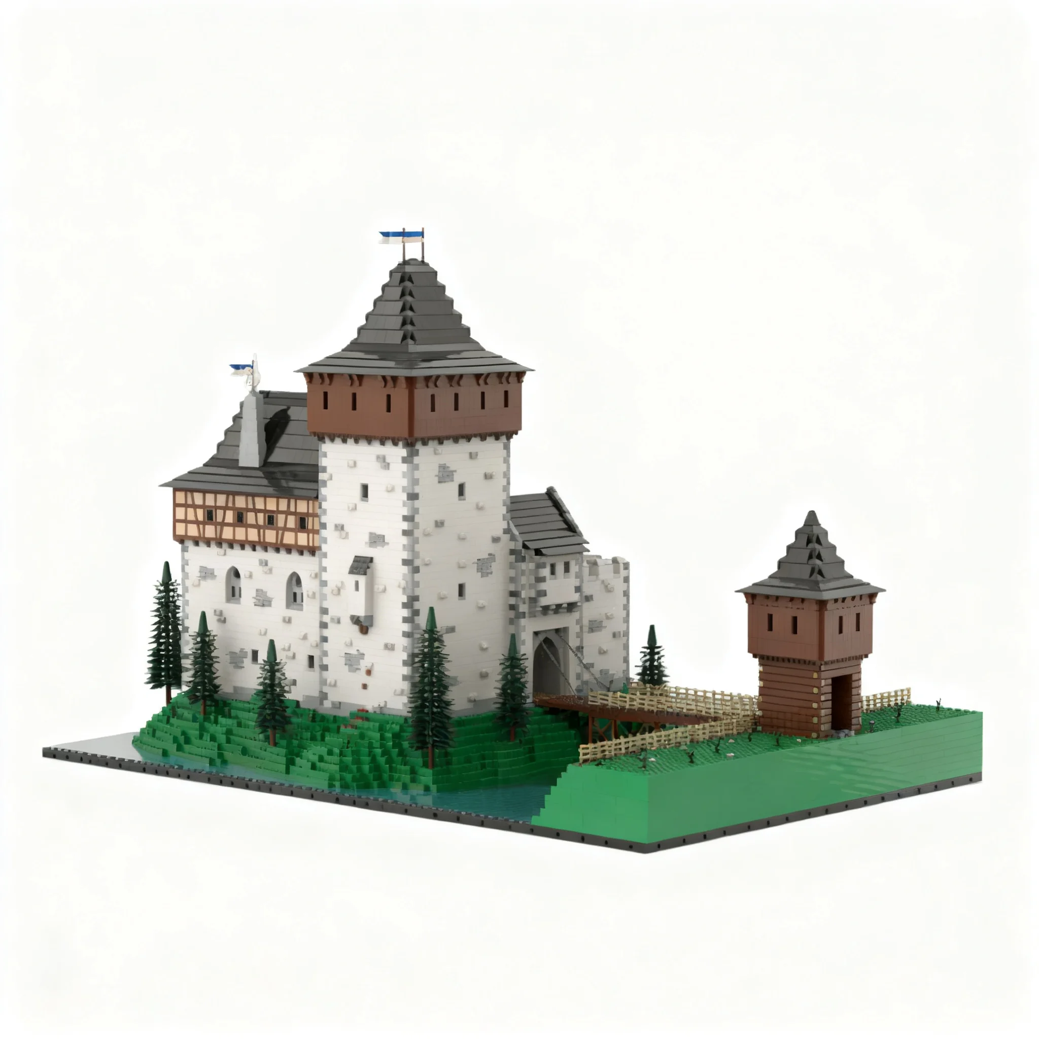 17648pcs MOC Zbyslavice castle Model Building Blocks Toy Construction Christmas Gift 3D Display Birthday Craft Idea Collection