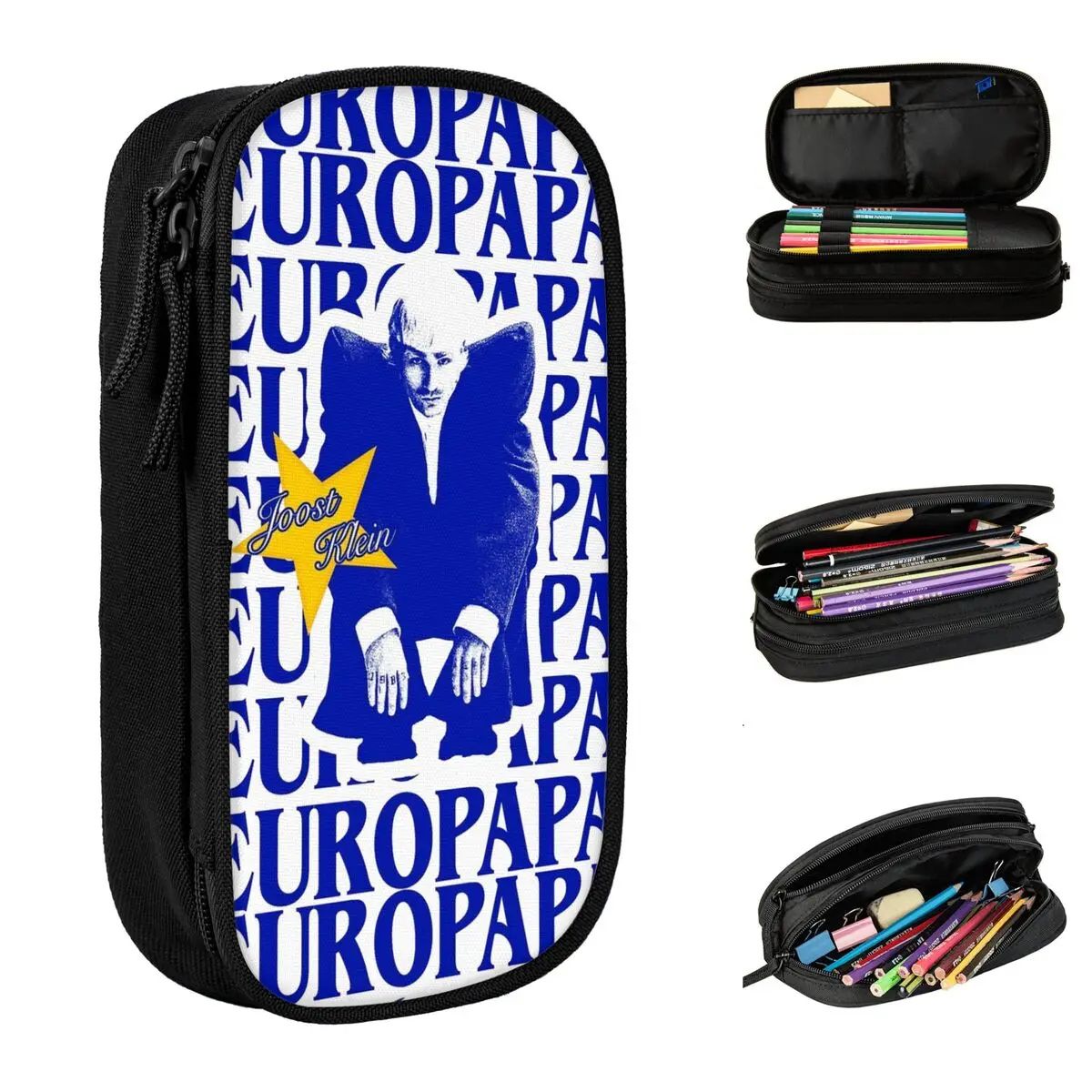 Europapa Joost Klein Netherlands Merch Pencil Cases Fashion Pen Holder Bag Girls Boys Large Storage Office Cosmetic Pencilcases