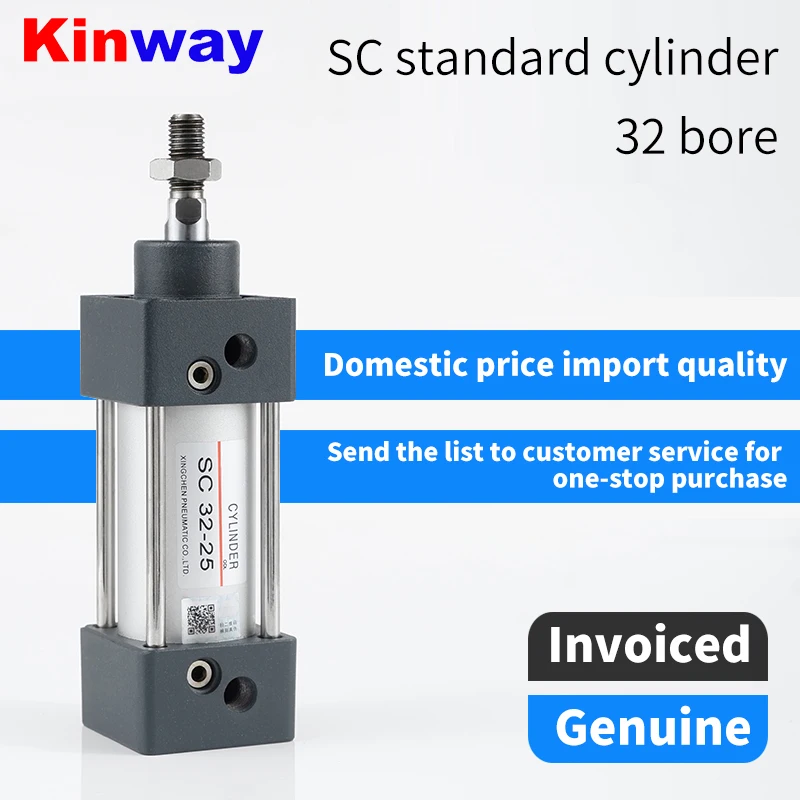 

Pneumatic SC32-75100125175200300400600murs high thrust standard cylinder