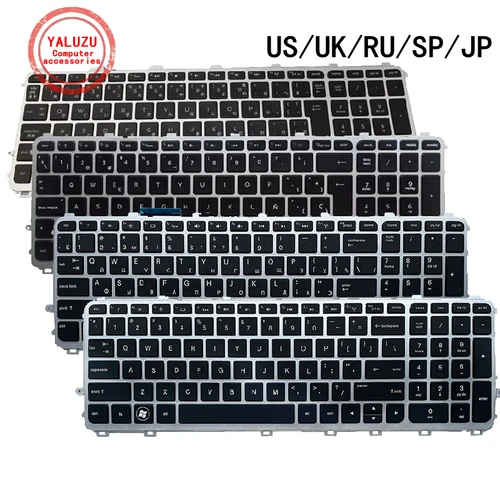 Teclado para ordenador portátil US/UK/RU/SP/JP inglés/ruso/español/japonés para HP Envy 15-J 15-Q 15T-J 15Z-J 17-J 17T-J M6-N M7-J TPN-I110