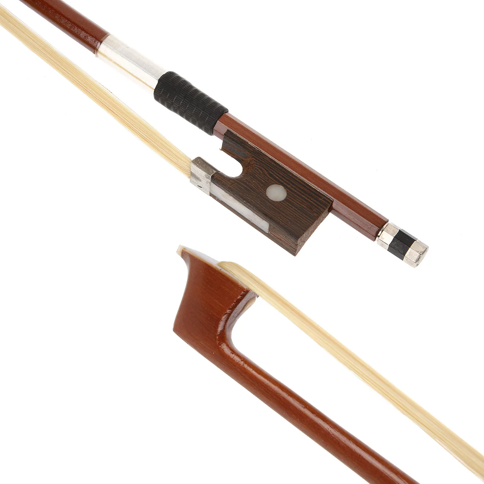 

1/4 Wood Violin Bow For Beginner Student Practice Well Balanced Elasticity Enhanced Professional Tone Instrument Part
