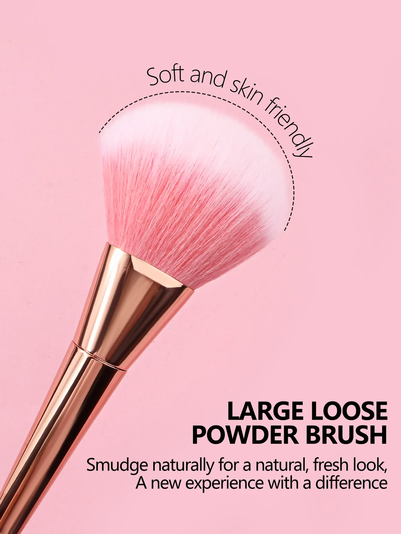 シングル超大型ふわふわパウダーブラシソフトパウダーブラッシャーブラシセットメイクブラシメイクアップアーティストのための多機能ブラシ