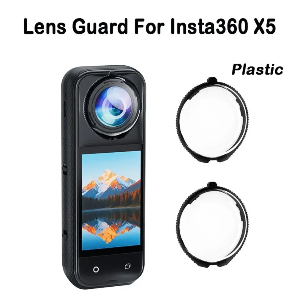 

Plastic Lens Guard Anti-Scratch Removable Lens Protector Rotating Durable Protective Lens Cap for Insta360 X5