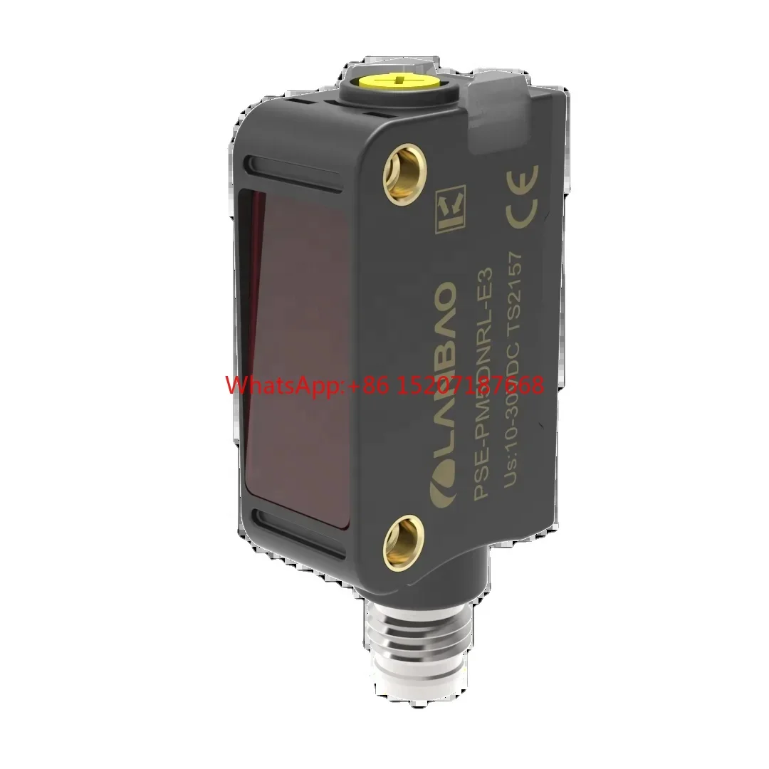 

LANBAO 10-30VDC NPN NO+NC Rated Distance 10m M8 4-pin connector red Laser Photoelectric Sensor