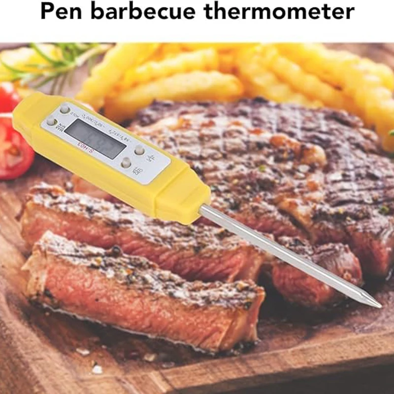 Food Thermometer Barbecue Tools,Portable,Meat Thermometers For Cooking, Digital Electronic Pocket Thermometer For Grill Durable