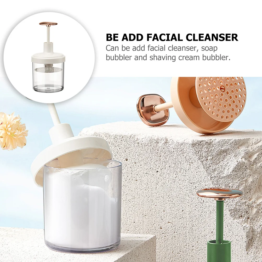 Draagbare gezichtsschuimmaker Handmatige schuimfles Gezichtswas Verblasgereedschap Compact formaat voor reizen Gemakkelijk te gebruiken Huidverzorgingsapparaat Gezicht