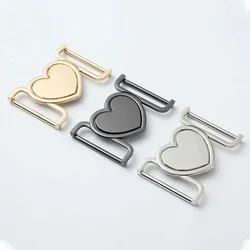 1pcs Alloy Metal Heart Buckle Decorative Belt Buckle Fastener for Coats Leather Craft Backpack Strap Webbing