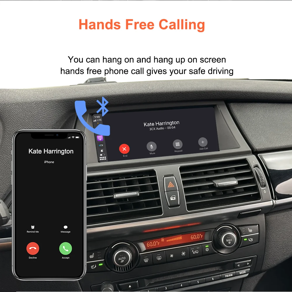 Bonroad OEM Screen Upgrade Decoder Box For BMW 3/5/7 Series E60 E60 E90 E91 E92 E93 E66 E65 X5 E70 X6 E71 CCC System Carplay - view 5