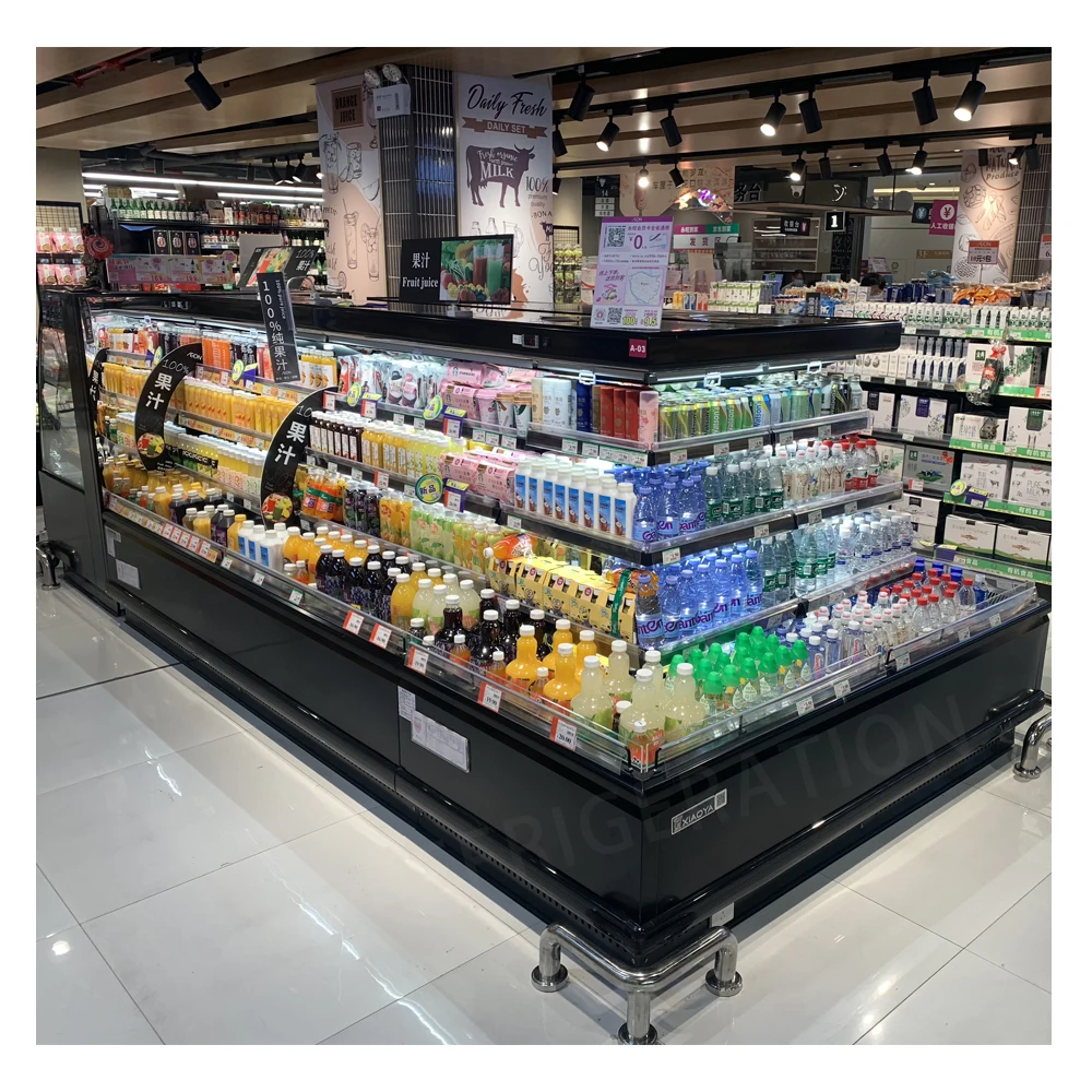 Factory Directly Supply Fridge Refrigerator Commercial Showcases Refrigerated Cooler Industry in China