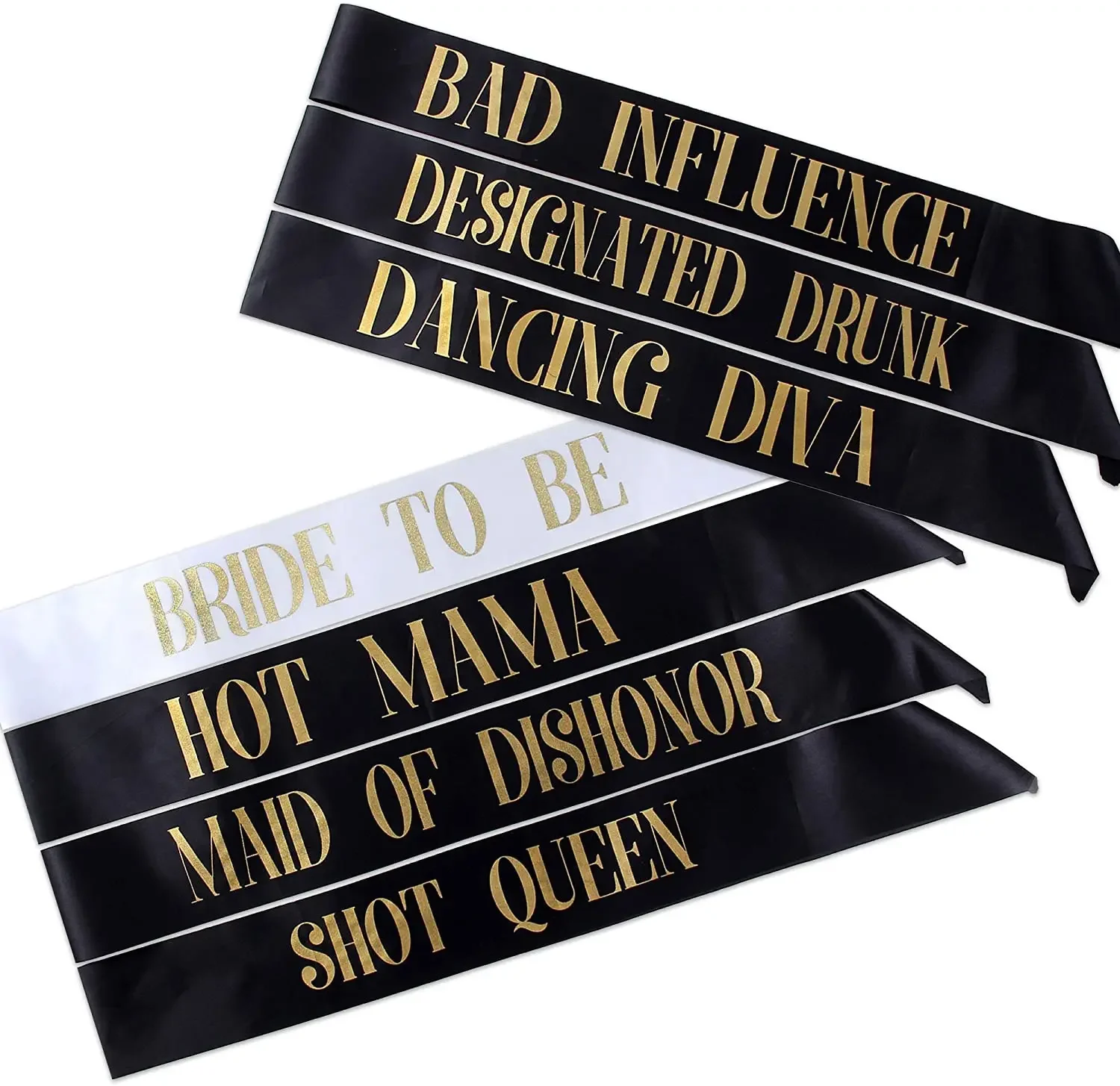 Bride To Be Team Bride Tribe Sash Set for Wedding Bachelorette Party Bridal Shower Hen Girls Night Out Decoration Favor Gifts