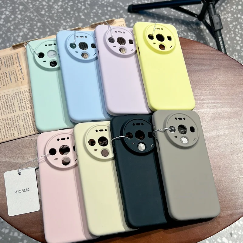 

Shockproof Soft Liquid Silicone Phone Case For Huawei Mate 80 Pro Max, Slim Skin Fleece Lining Camera Protective Cover Conque