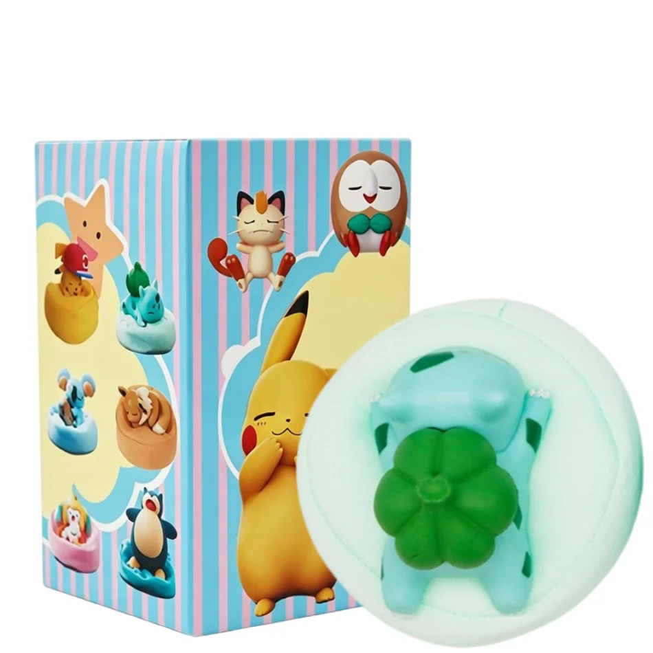 Anime Pokémon Blind Box Modellfigur 1-12 Stück Pikachu Schlaf-Serie Innenraumfigur Schlafende Position Spielzeug Geschenk für Freunde – Detail 14