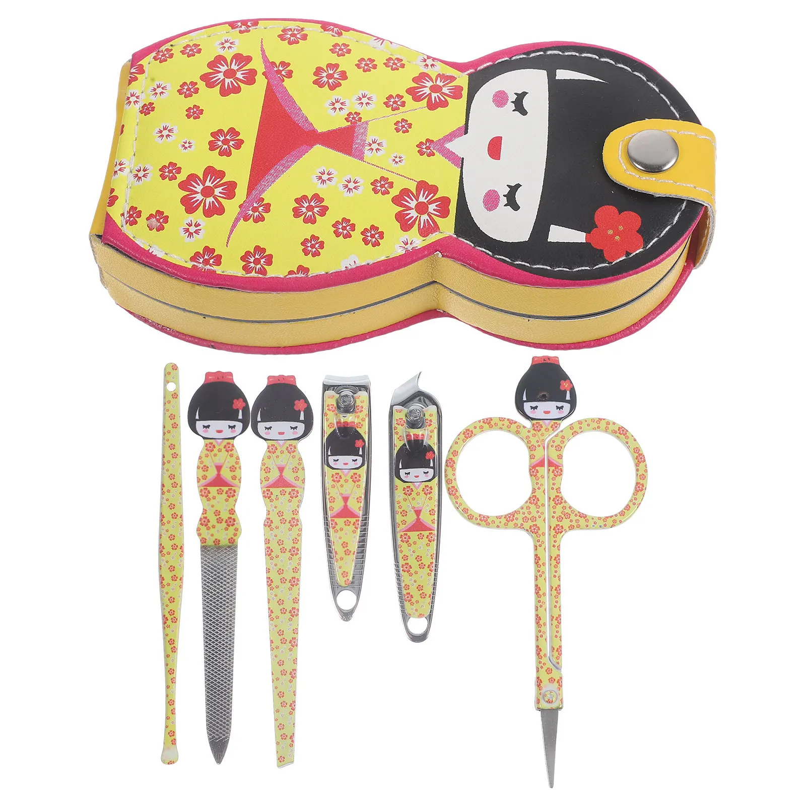 

1Set Pedicure Tool Set Essential Nail Clippers Manicure Care Kit Strong Stainless Steel Tools with Storage Bag for Travel Daily