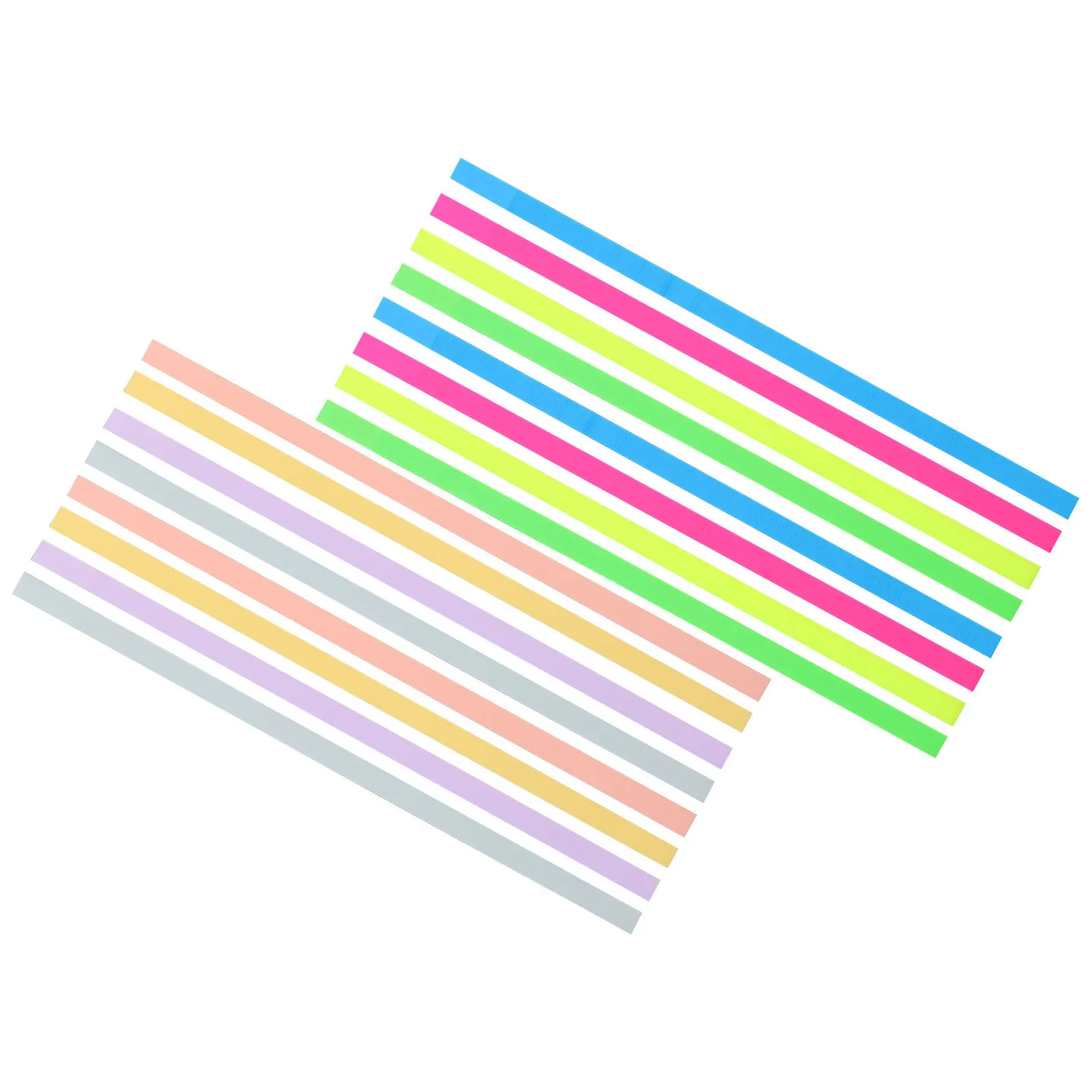 Fluorescence Reading Strips Colored Note Tabs Sticky Index Tabs Practical Colored Strips for Reading Difficulties and Learning