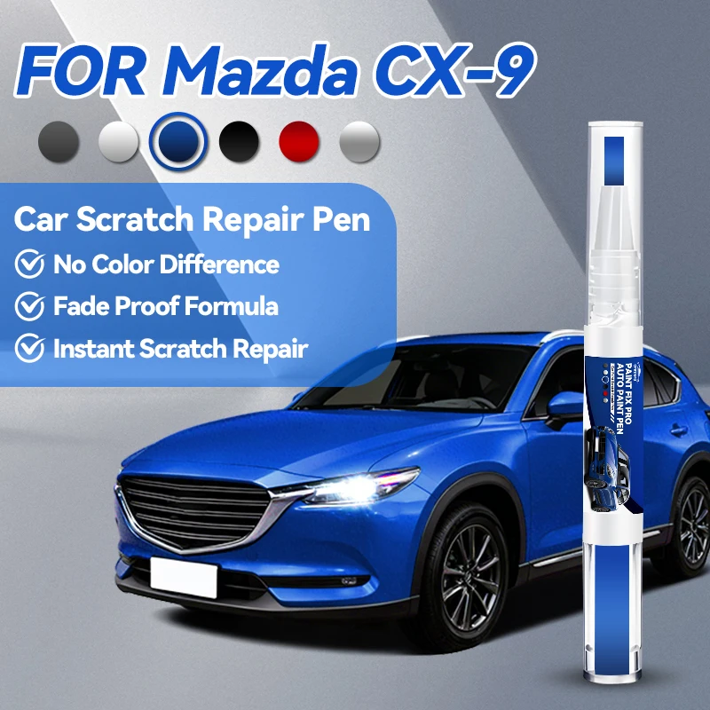 

Специализированный карандаш для ремонта лакокрасочного покрытия Mazda CX9 (2006-2025) TB TC, средство для удаления царапин, аксессуары для авто, черный, белый