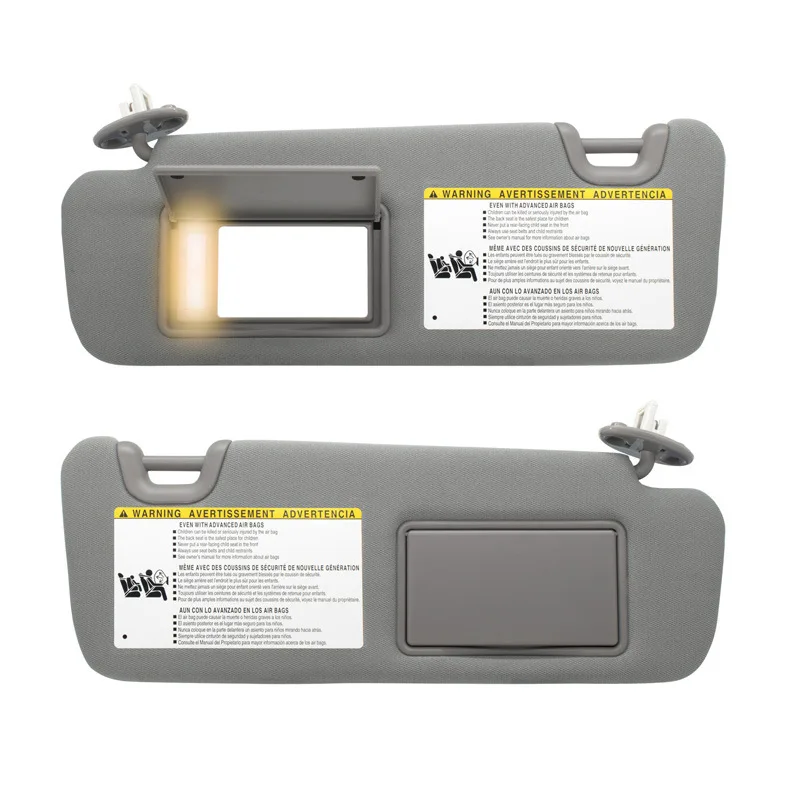 Car Sun Visor with Light for Toyota Highlander 2014 2015 2016 2017 2018 2019 Car Window Shield Sunvisor OEM 74310-0E072-B0