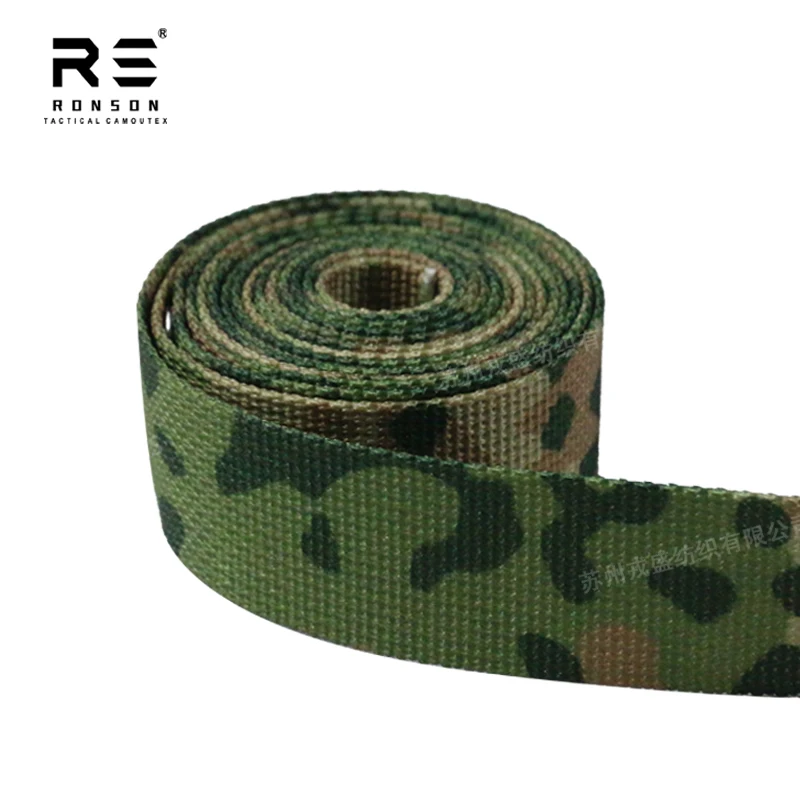 Tactical Strap Webbing NFP 25mm Webbing Camouflage for Outdoor Backpack 25mm Sports Shoes Dog Shoes Printed