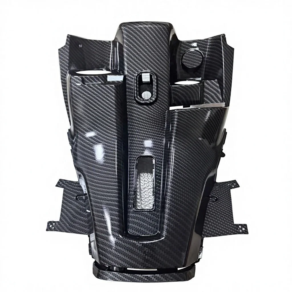 

Plastic carbon motorcycle front toolbox pedal battery baseplate water tank cover 150 200 CC accessories