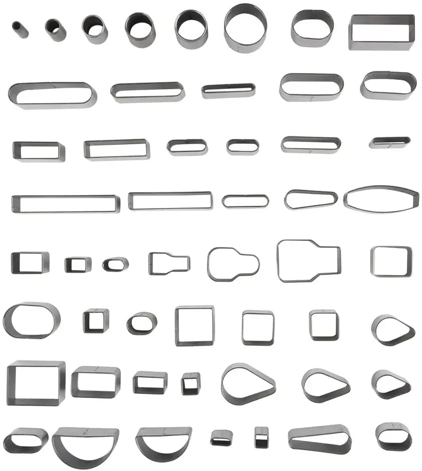 

Leathercraft Punching Toos 52 Shape Style One Hole Hollow Punch Cutter Set for Handmade DIY Leather Craft Belt Puncher tool