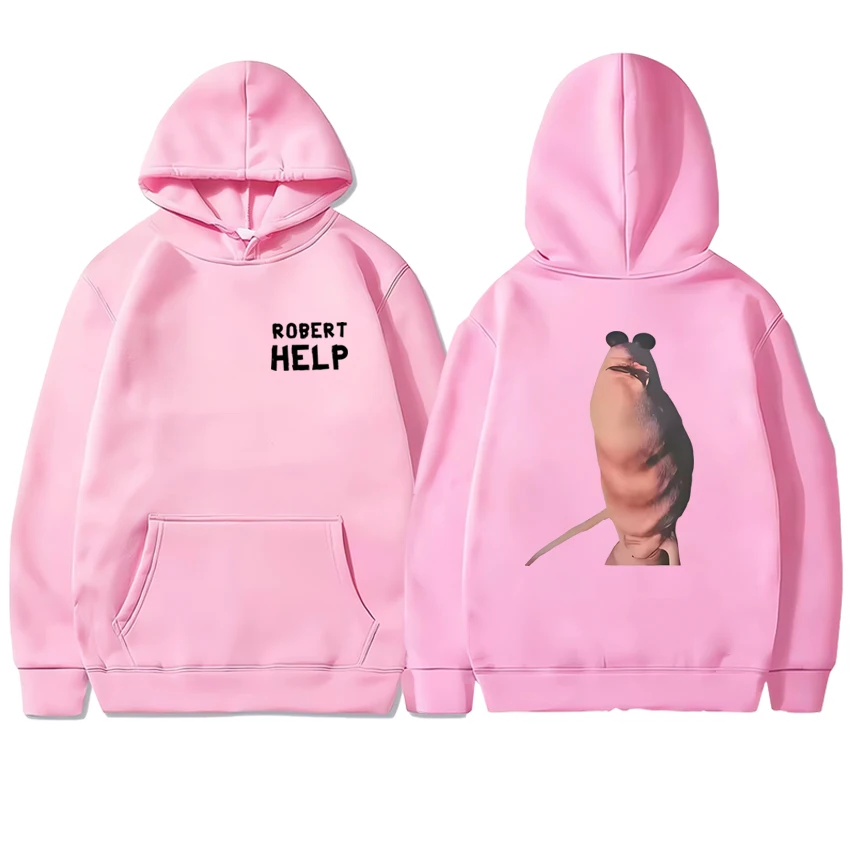 Hot Marcus The Worm Funny Expression Pack Dubbelzijdige print Hoodie Mannen vrouwen harajuku Casual trui Unisex Fleece Sweatshirt