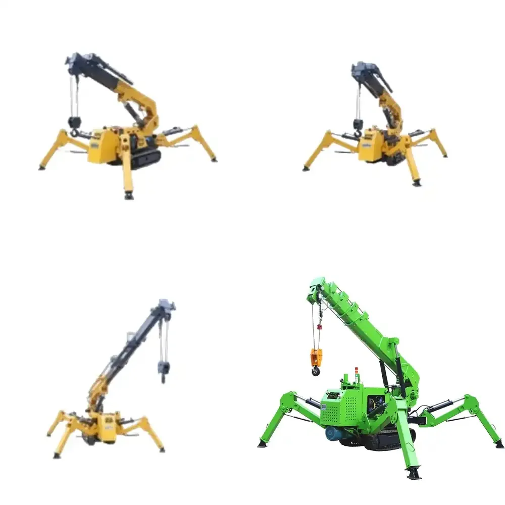 Hot Sale 3 Ton Hydraulic Spider Crane 9.7m Electric Spyder Portable Features Construction Crawler Crane High Engine Capacity