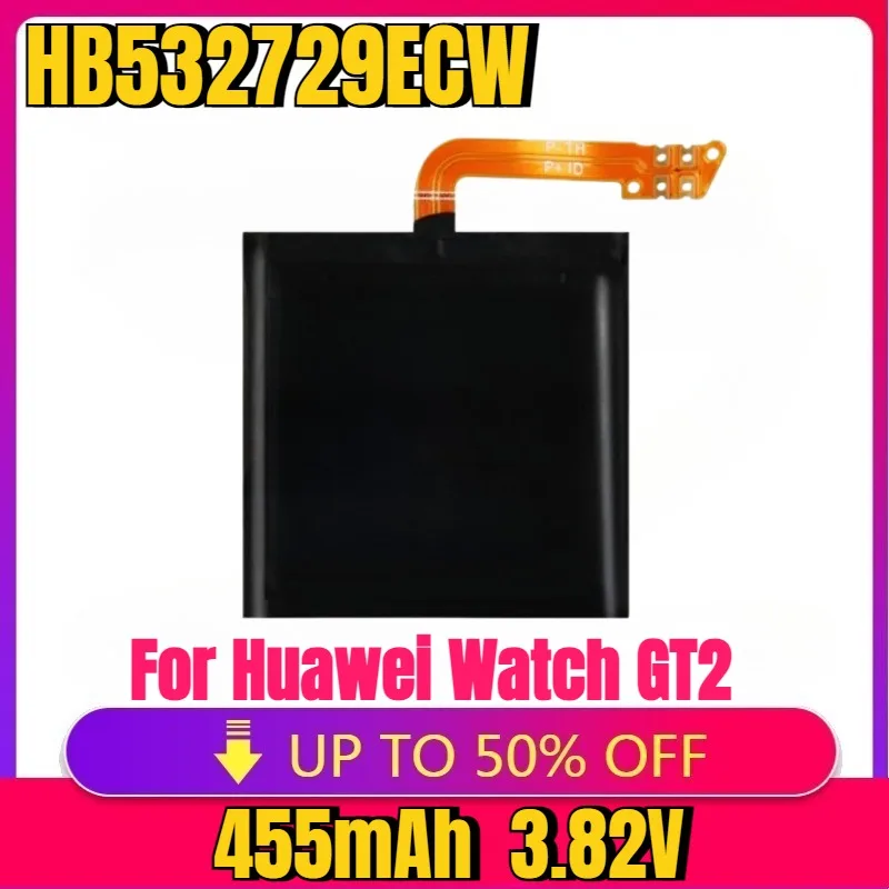 

New HB532729ECW Battery 455mAh For Huawei Watch GT2 GT 2 46MM LTN-B19 For Honor Magic Watch 2 46mm MNS-B19 SmartWatch