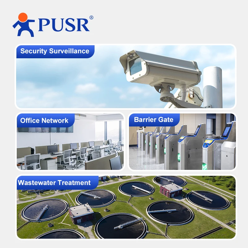 PUSR 5/8 Ports Gigabit Ethernet Switch Unmanaged DC/Terminal Power Plug and Play DIN rail and desktop placement USR-SG1005/1008