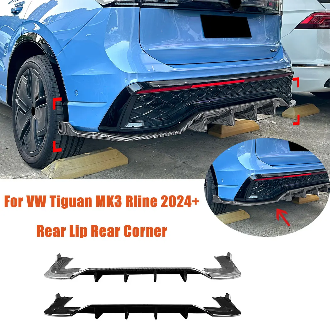 

Для VW Tiguan MK3 Rline 2024 + Автомобильный задний бампер, бампер, щетка ветра, спойлер, задний угол, комплект защиты, модификация нижнего разветвителя авто