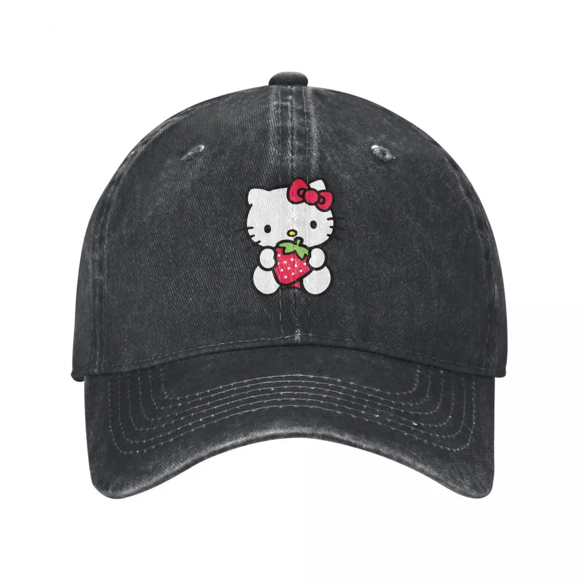 Summer Cap Sun Visor Strawberry Hip Hop Caps Hello Kitty Cowboy Hat Peaked Hats