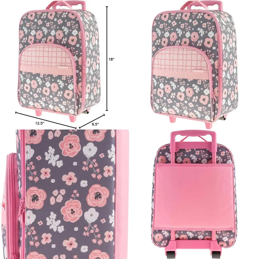 

Charcoal Floral Design Children's Travel Suitcase