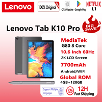 Original Lenovo Tab K10 Pro Global Rom 10.6 inch 60Hz 2K IPS Mediatek G80  Wifi 7700mAh 4GB 128GB M10 Plus Android Tablet 2025
