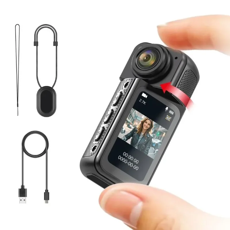 Super long battery life sports camera, pet WIFI camera high definition first viewing angle pocket camera