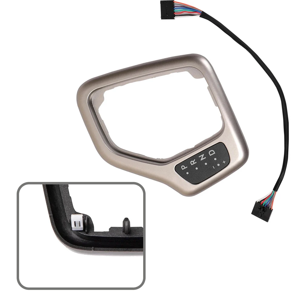 

5YD27LS5AA Центральная накладка рычага переключения передач с проводкой для Jeep Cherokee 2014-2018, замена из АБС-пластика, аксессуары для интерьера