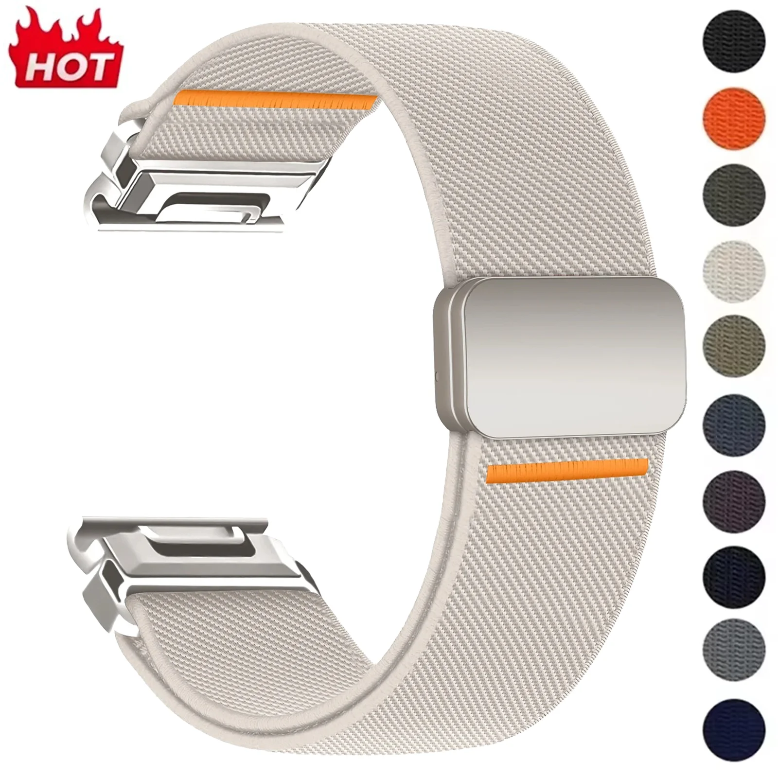 Quick Fit 20/22/26mm Strap for Garmin Fenix 9 9 Pro 8 7 Pro 7X 7S 6 6X 5X 5 Plus Nylon Magnetic Band Forerunner 965 970 Bracelet