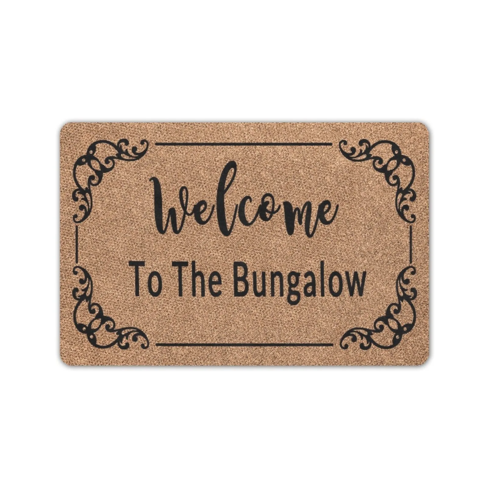 

Welcome To The Bungalow Doormat Outdoor Indoor Porch Patio Party Holiday Home Decor Floor Door Mat Rug Rubber Non Slip