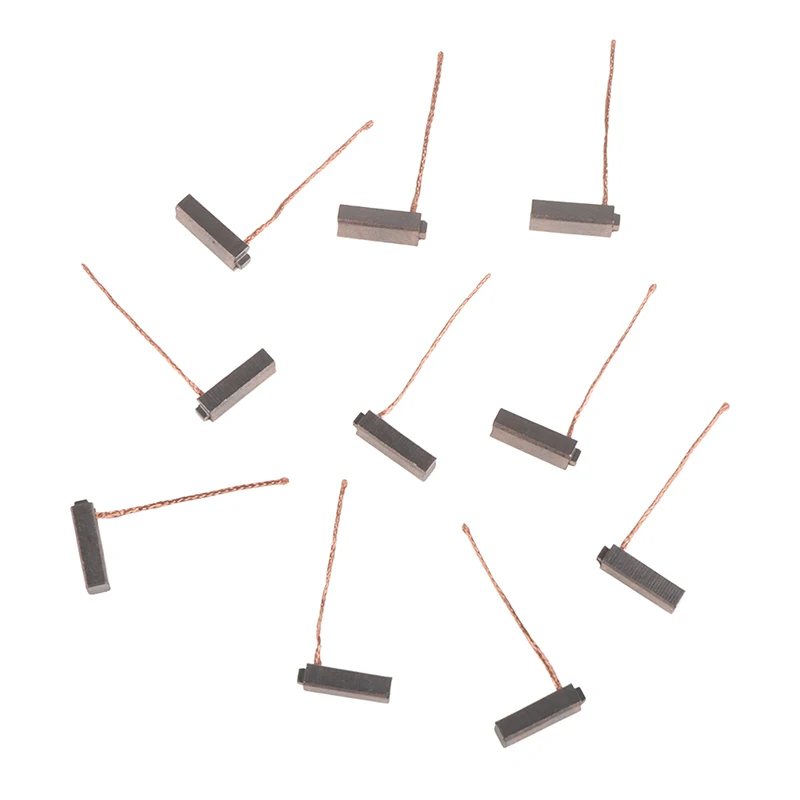 - 10pcs 5*7*19mm Electric Generator Carbon Brushes Car Alternator Power Tools Car Regulator Low Copper -