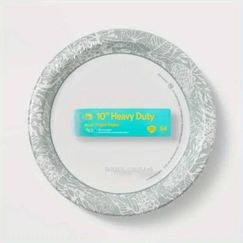 

Paper plates are made from durable paper and easily blend into your table setting