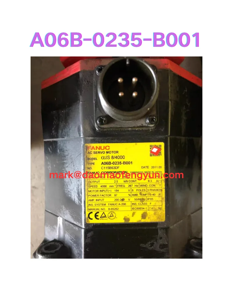 

A06B-0235-B001 Used Servo Motor Test OK