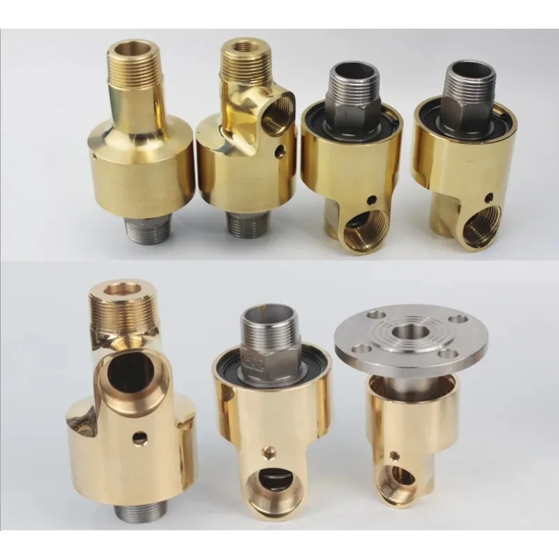 HD/HS type thick copper shell rotary joint 4 minutes 6 minutes 1 inch single and double copper rotary joint thread connection