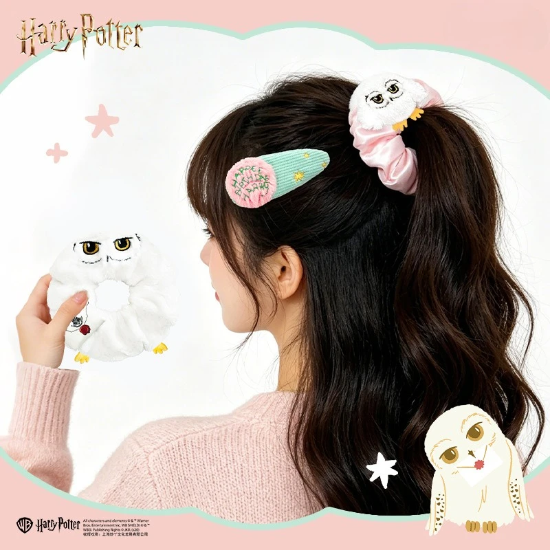 8 Estilos Oficiales de la Colaboración Harry Potter X Hedwig: Colección Completa de Coleteros, Diademas, Pinzas y Broches para el Cabello, Regalo Kawaii para Mujeres