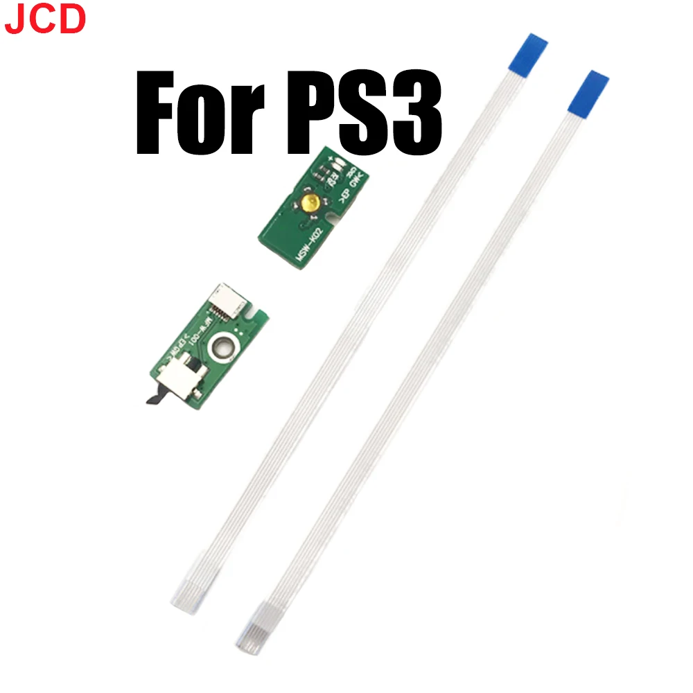 JCD 1pcs Power Button On OFF Switch Board With Ribbon Cable Board Flex Cable MSW-K02 For PS3 4000 CECH 4000 Super Slim