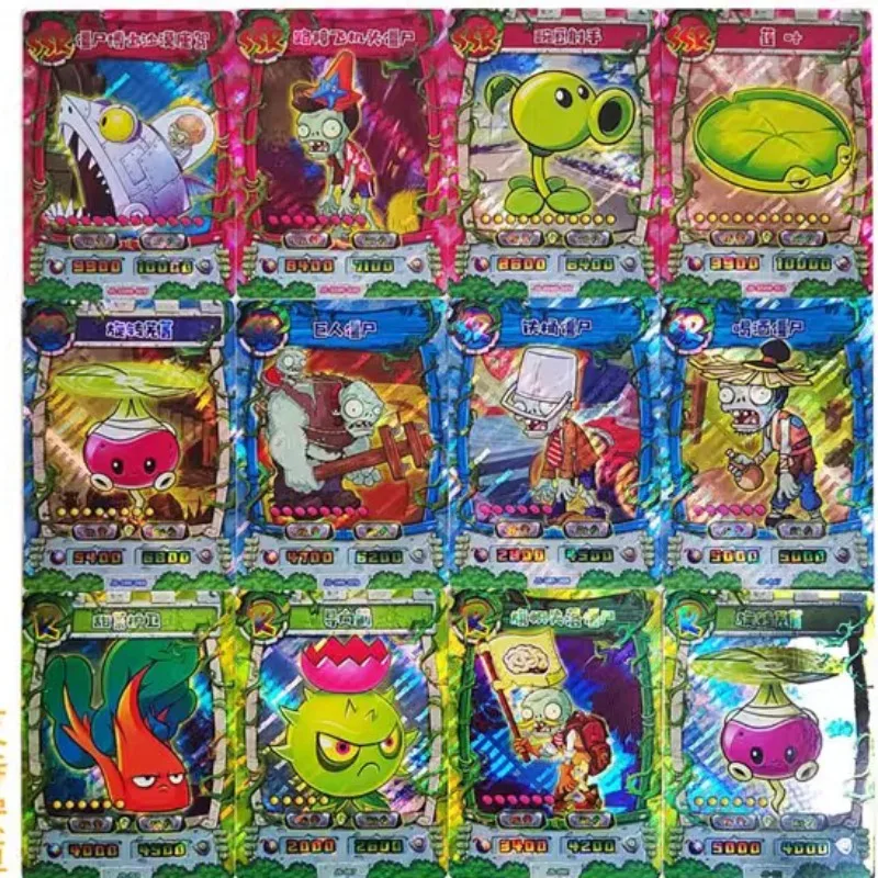KAYOU Plantas oficiais vs. Cartões Zombies - Edição limitada de diamante série 3 SSP cartão dourado presente de aniversário para meninos