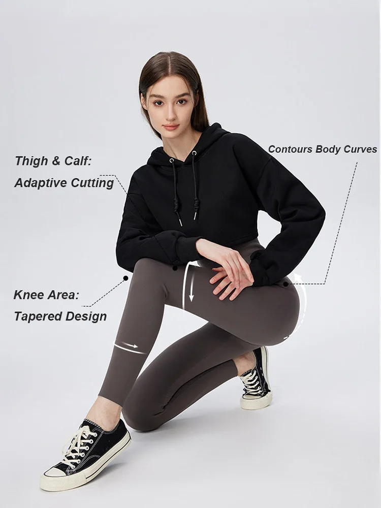 Cintura alta moldar leggings para mulheres plus size 2025 novas calças de yoga controle de barriga inverno velo forrado booty levantamento calças