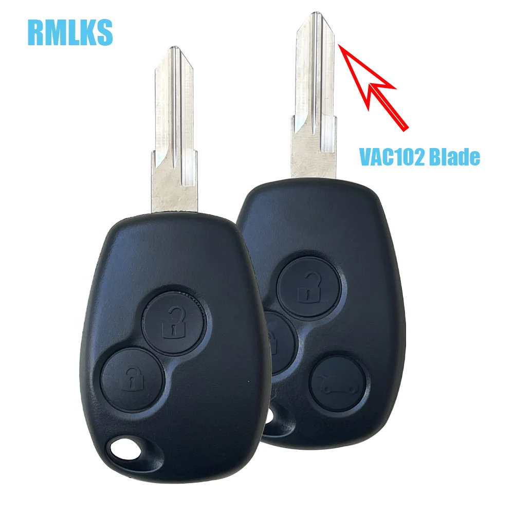 Carcasa de llave remota para coche, funda de llave de alarma con botones para Renault Duster, Clio, DACIA 3, Twingo, Logan, Sandero, Modus, Nissan 2/3