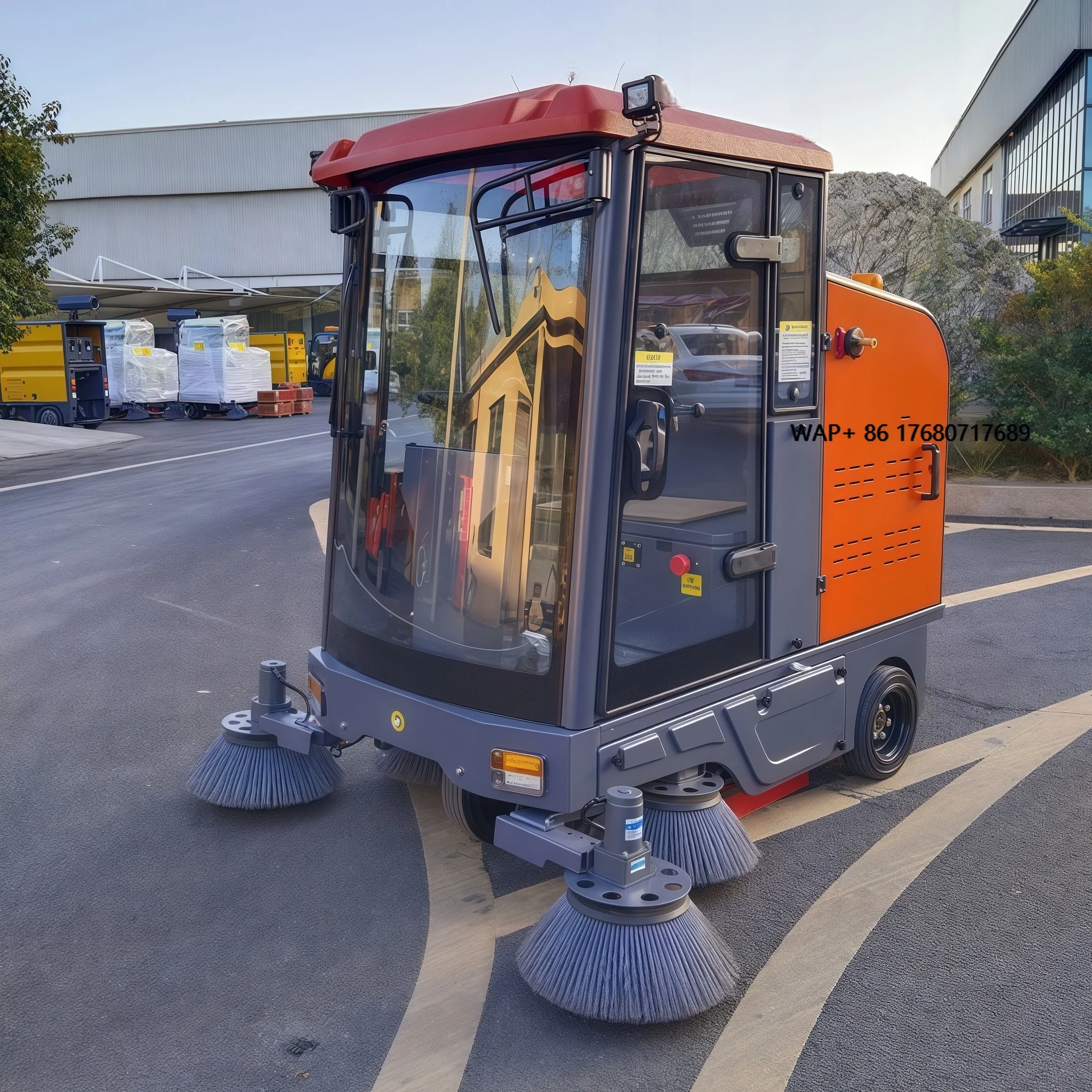 

G1900 Electric Mini Ride-On Street Sweeper Battery-Powered Warehouse & Factory Floor Sweeper Truck